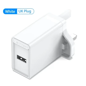 Vention 1-port USB type-A Wall Charger (12W) UK-Plug